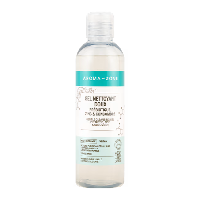 Gel nettoyant doux Prébiotique, Zinc & Concombre