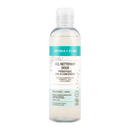 Gel nettoyant doux Prébiotique, Zinc & Concombre